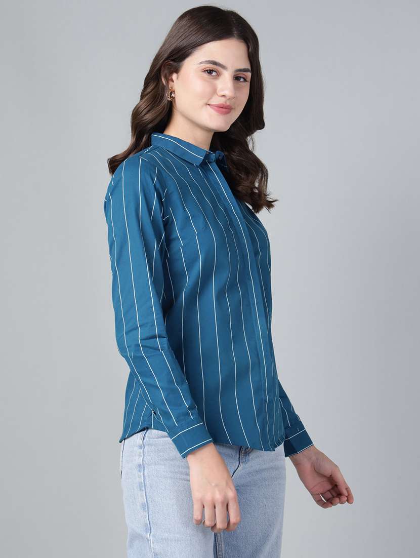 women collared long sleeve regular fit shirt - 22038846 -  Standard Image - 2