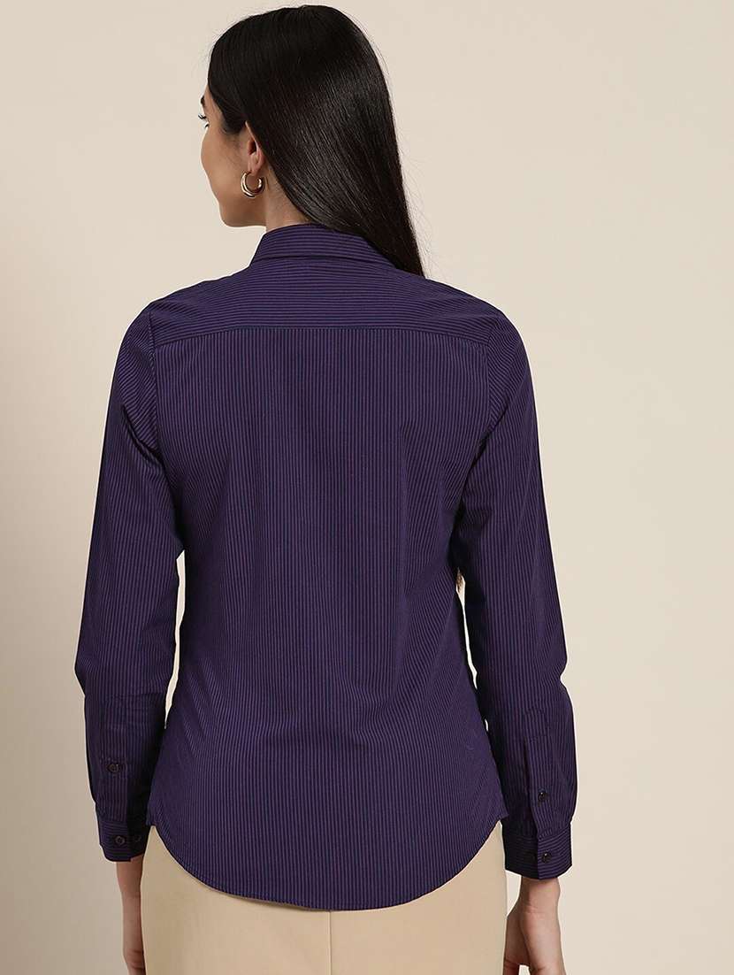 women collared long sleeve regular fit shirt - 22038850 -  Standard Image - 2