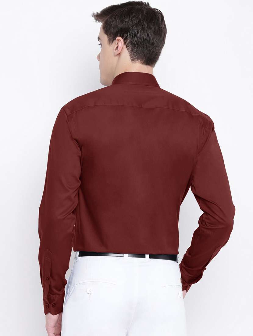 men solid collared long sleeve shirt - 22038899 -  Standard Image - 2
