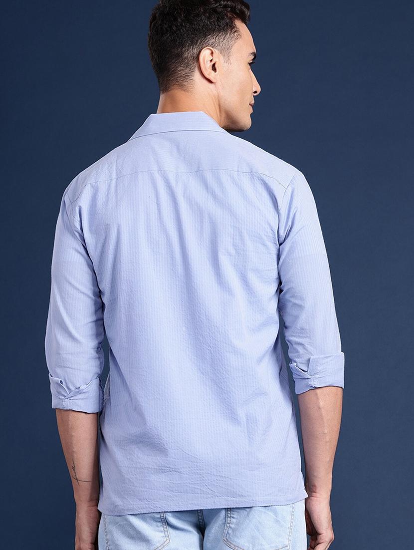 men solid cuban collared long sleeve shirt - 22038991 - Standard Image - 2