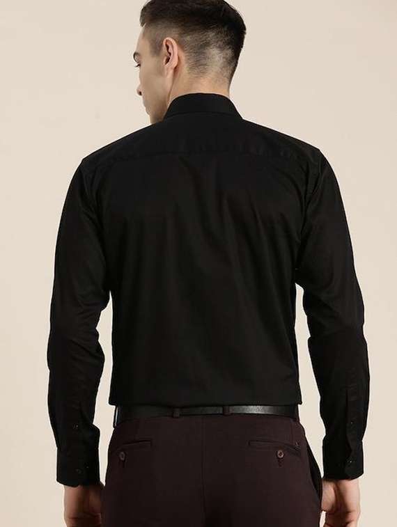 men self designed collared long sleeve shirt - 22039045 - Standard Image - 2