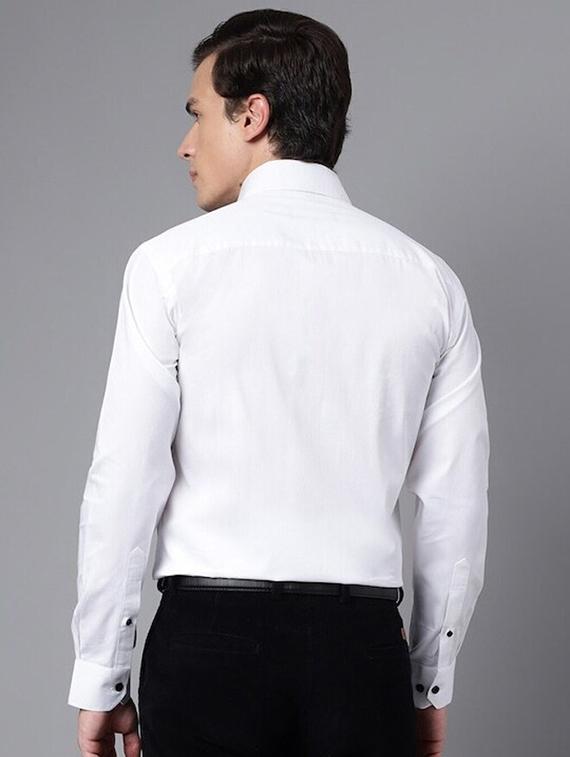 men sequined collared long sleeve shirt - 22039046 - Standard Image - 2