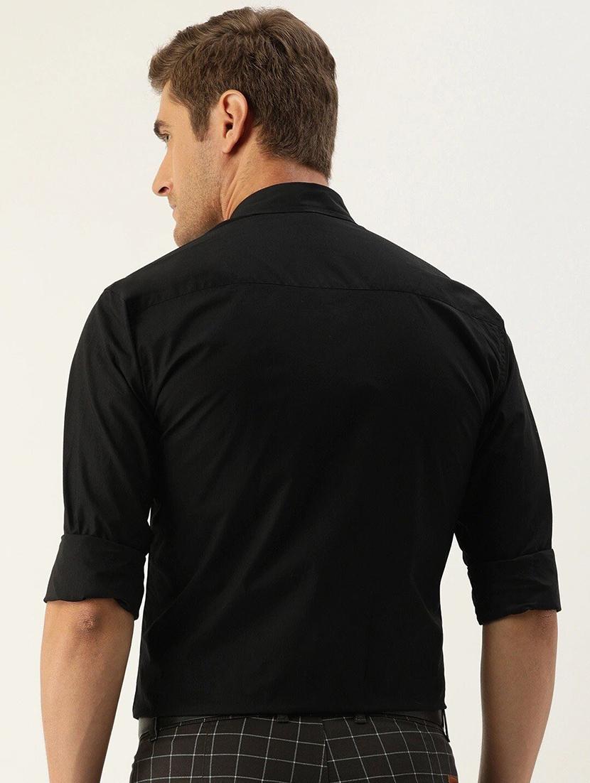 men solid collared long sleeve shirt - 22039067 - Standard Image - 2