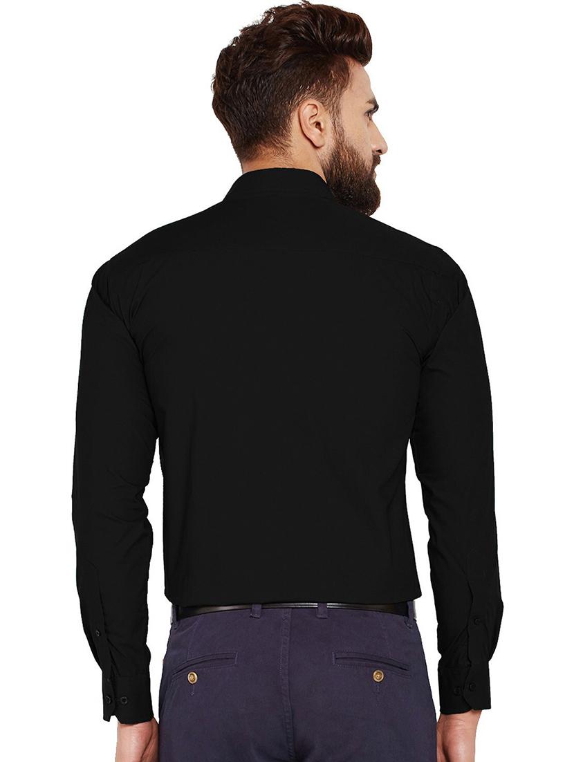 men solid collared long sleeve shirt - 22039071 - Standard Image - 2