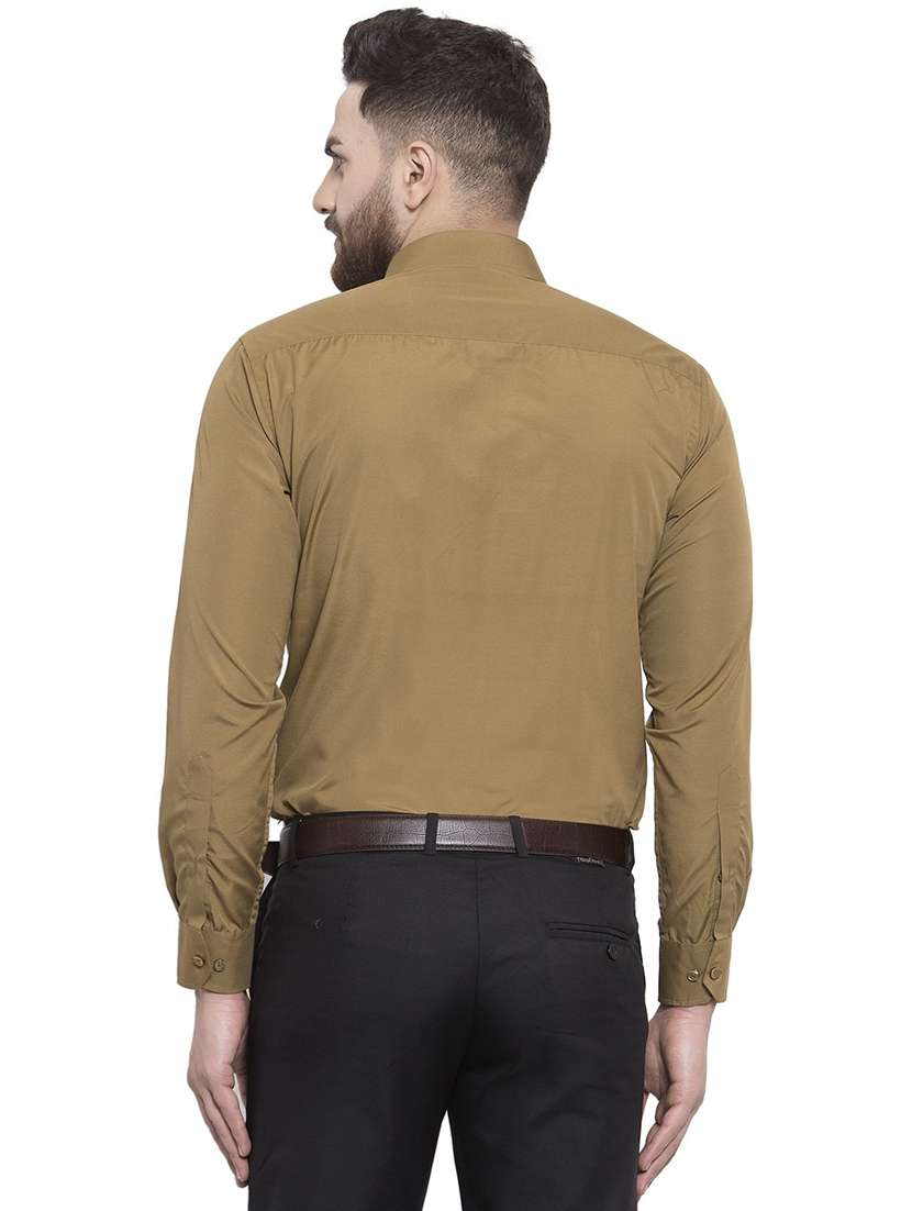 men solid collared long sleeve shirt - 22039102 -  Standard Image - 2