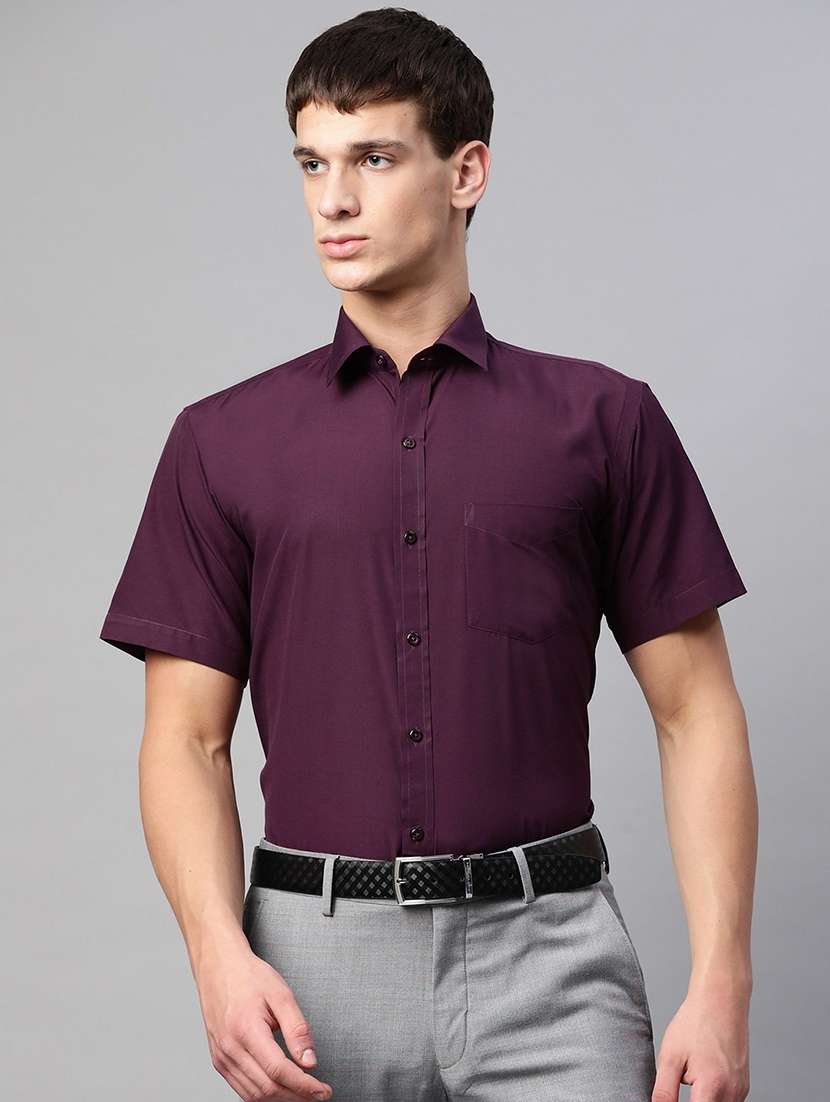 men solid short sleeve regular fit t-shirt