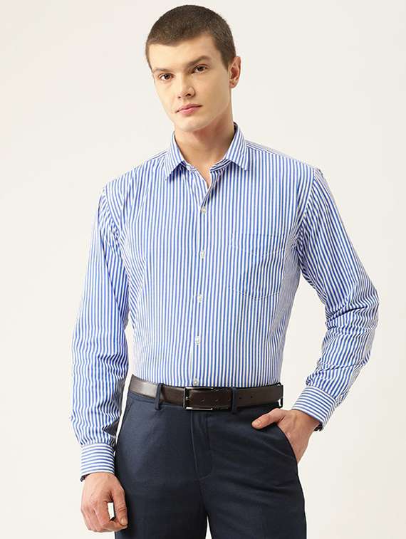 men striped long sleeve regular fit t-shirt - 22039125 -  Standard Image - 2