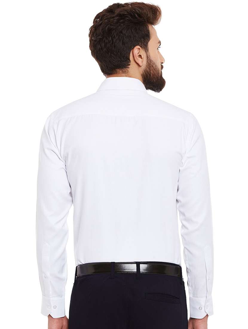 men solid collared long sleeve regular fit shirt - 22039151 -  Standard Image - 2