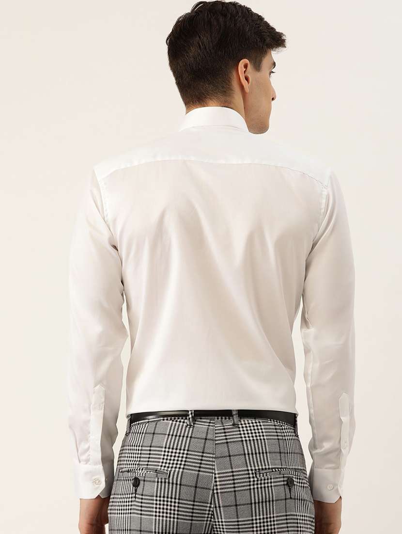 men solid collared long sleeve regular fit shirt - 22039173 -  Standard Image - 2