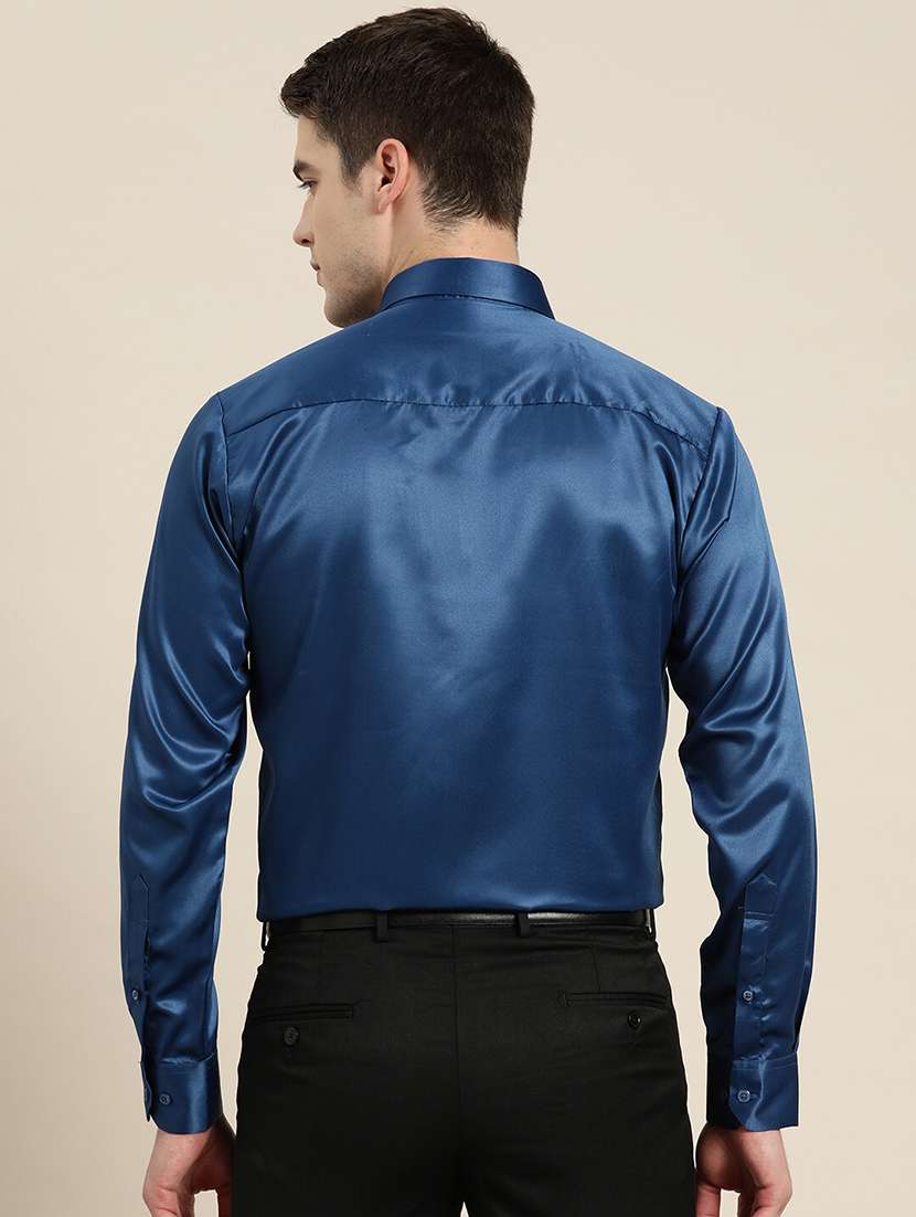 men solid collared long sleeve regular fit shirt - 22039185 -  Standard Image - 2