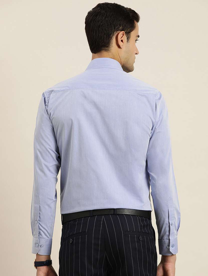 men solid collared long sleeve regular fit shirt - 22039196 -  Standard Image - 2