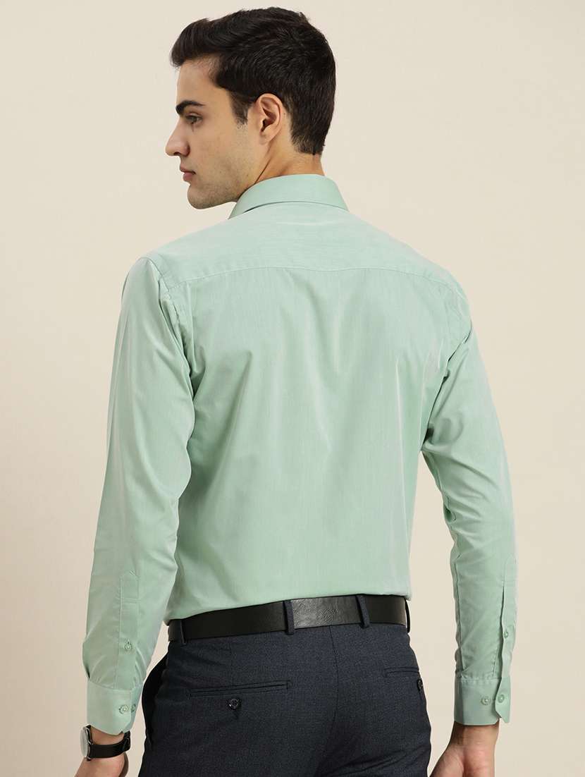 men solid collared long sleeve regular fit shirt - 22039198 -  Standard Image - 2