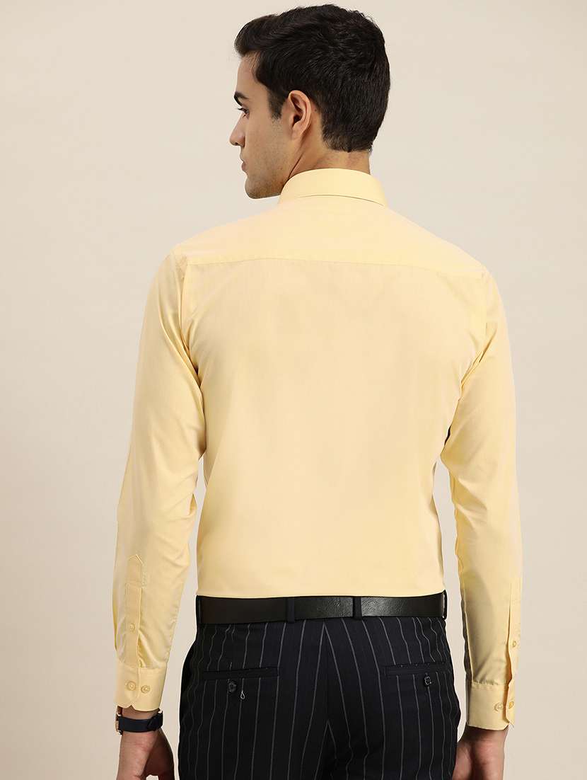 men solid collared long sleeve regular fit shirt - 22039200 -  Standard Image - 2