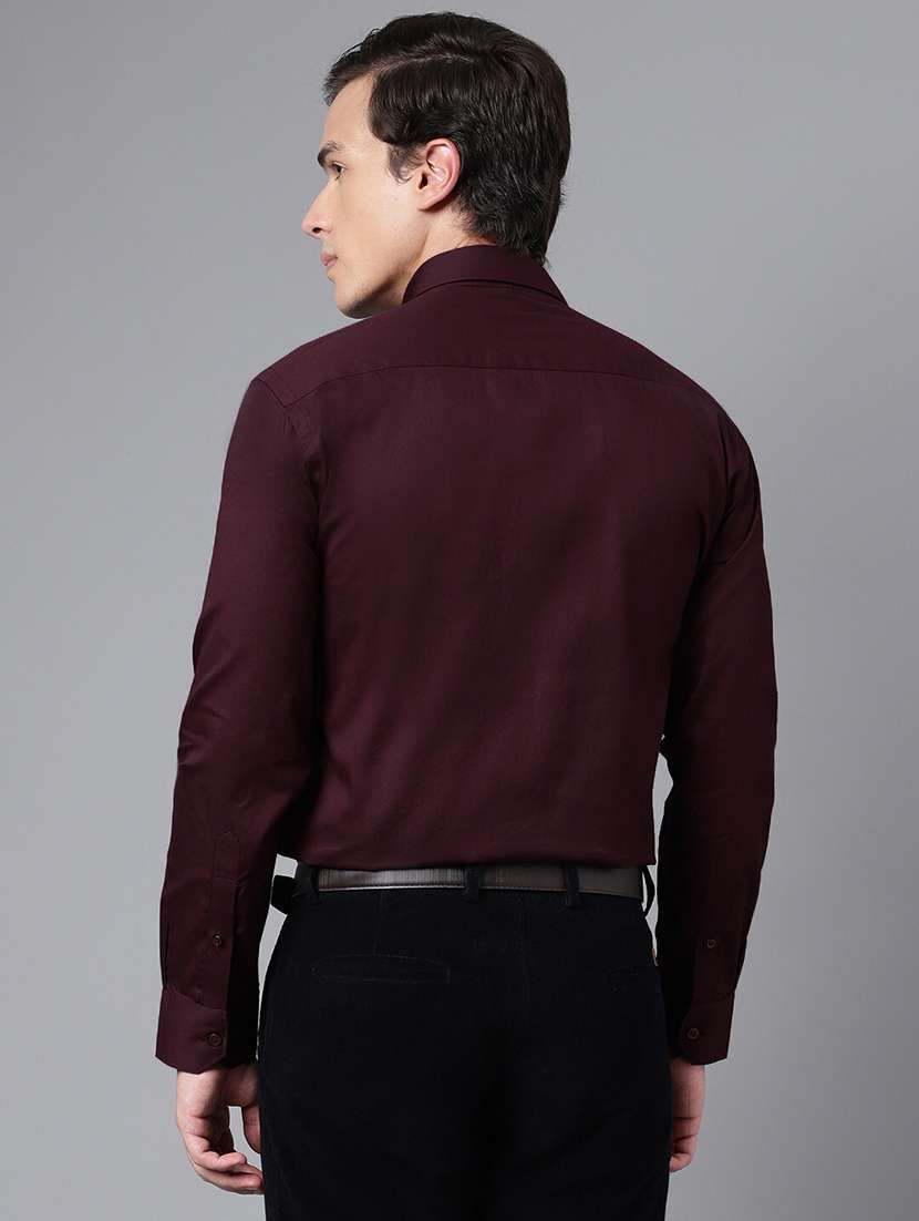 men solid collared long sleeve shirt - 22039250 -  Standard Image - 2
