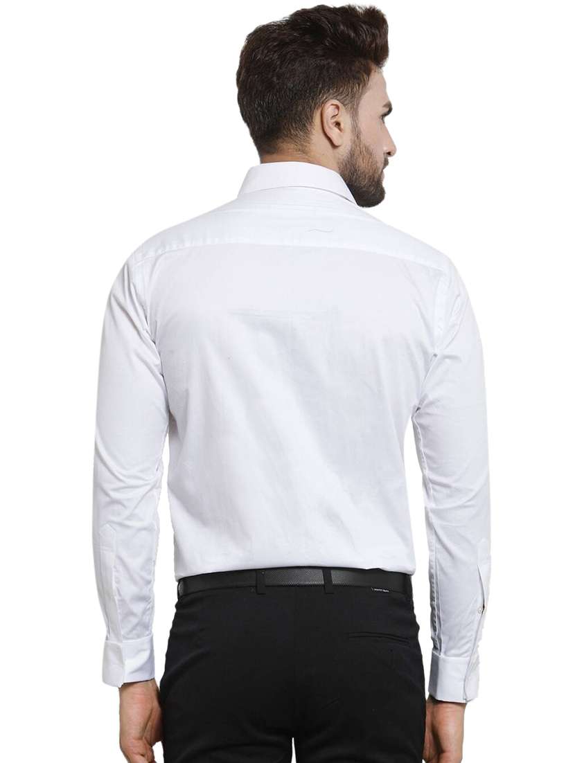 men solid collared long sleeve regular fit shirt - 22039257 -  Standard Image - 2