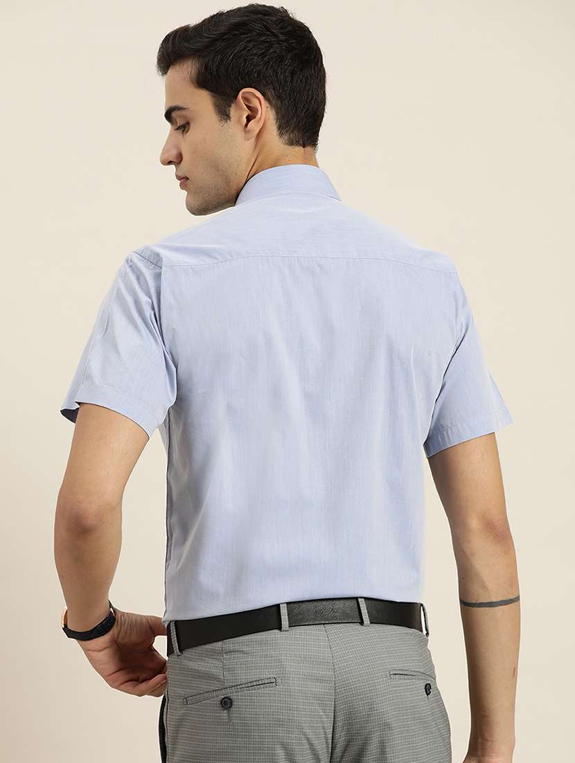 men solid collared short sleeve regular fit shirt - 22039267 -  Standard Image - 2