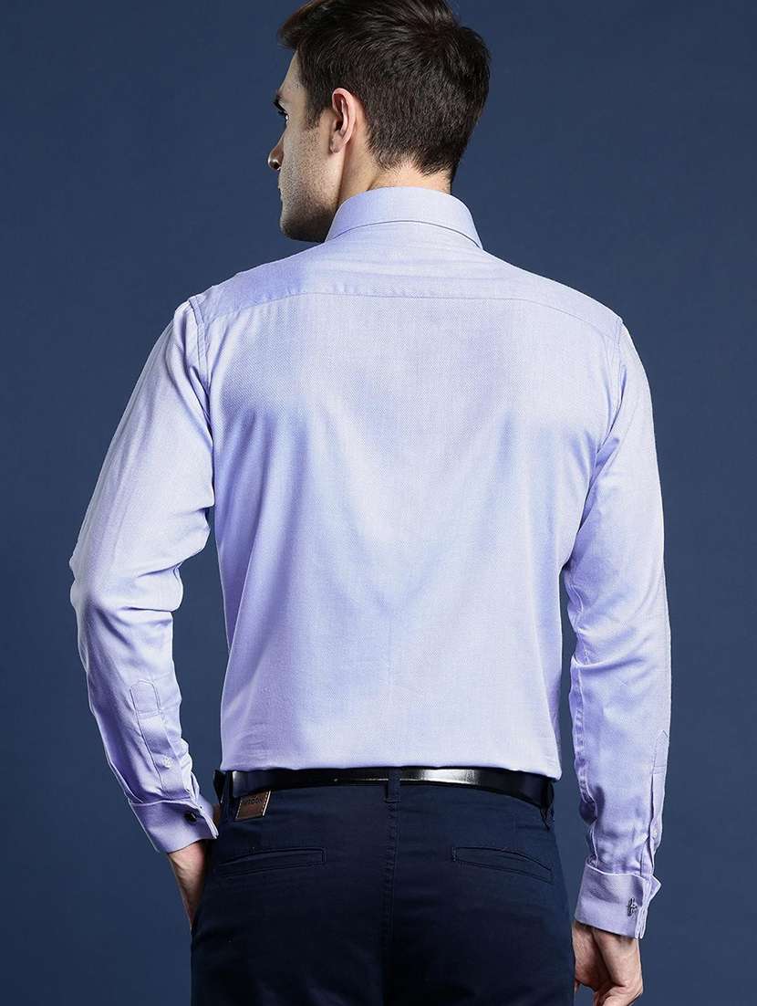 men solid collared long sleeve regular fit shirt - 22039284 -  Standard Image - 2