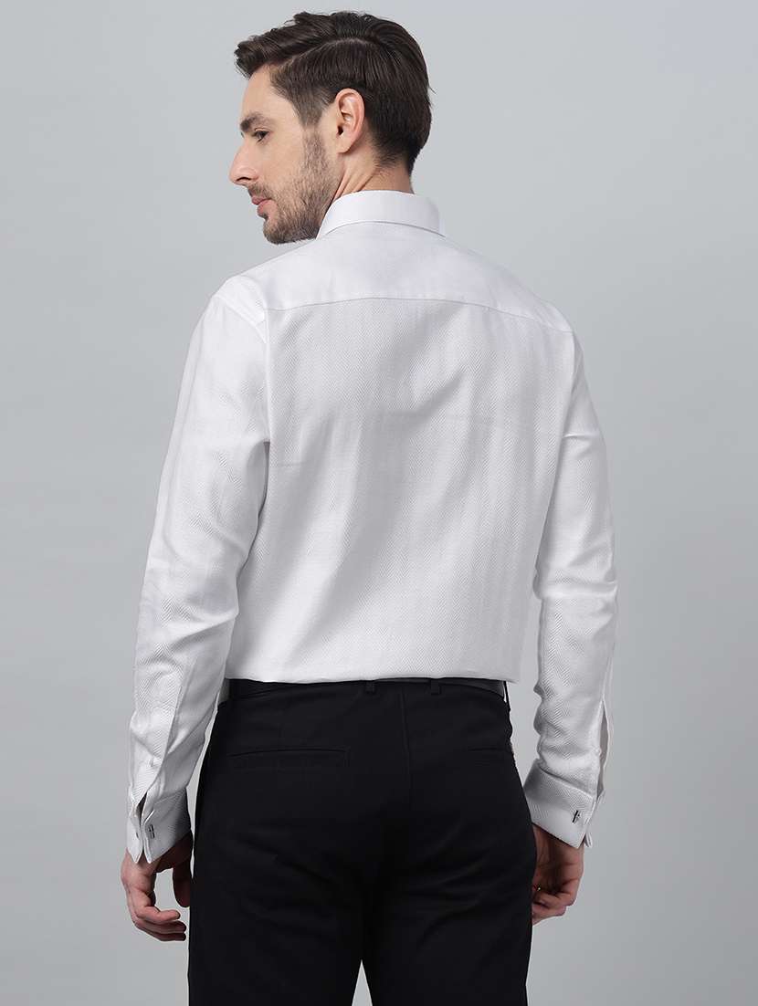 men solid collared long sleeve shirt - 22039343 -  Standard Image - 2