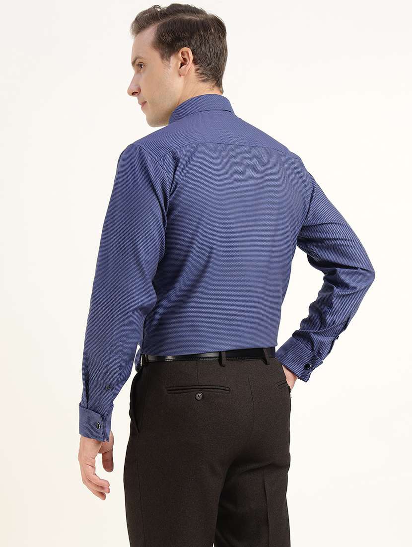men solid collared long sleeve shirt - 22039360 -  Standard Image - 2