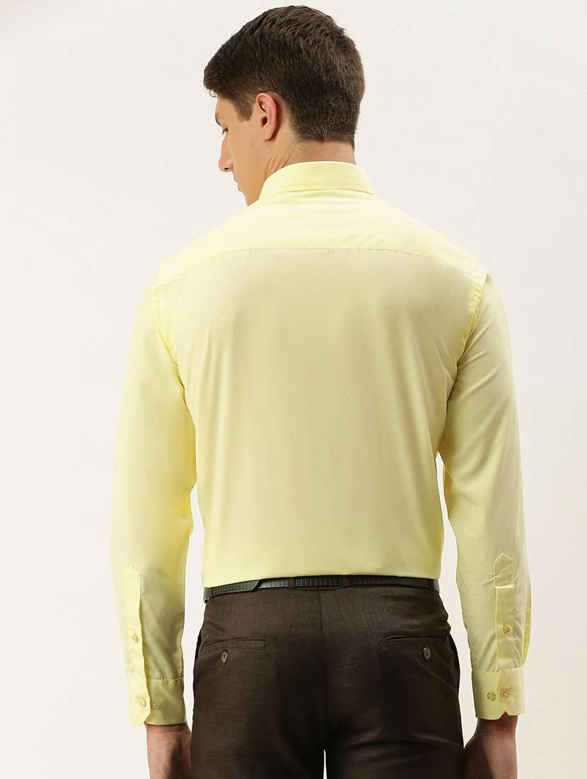 men solid collared long sleeve shirt - 22039362 -  Standard Image - 2