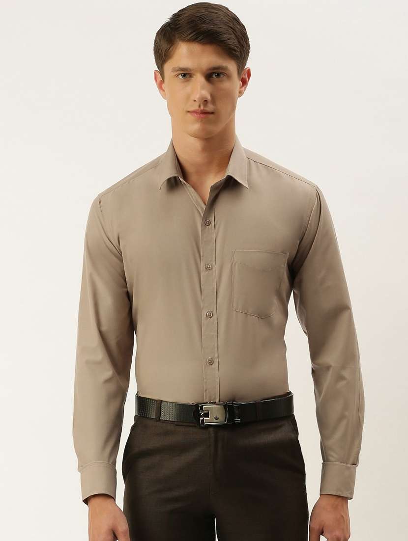 men solid long sleeve regular fit t-shirt