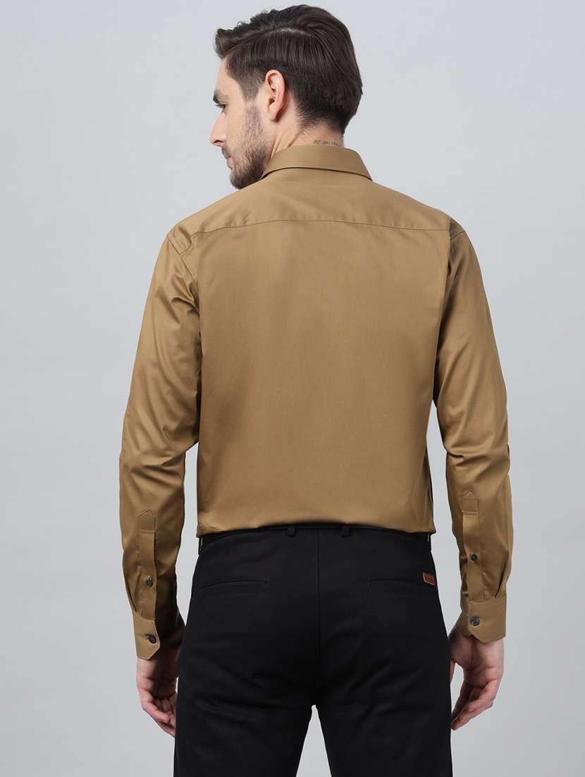 men solid collared long sleeve shirt - 22039373 -  Standard Image - 2