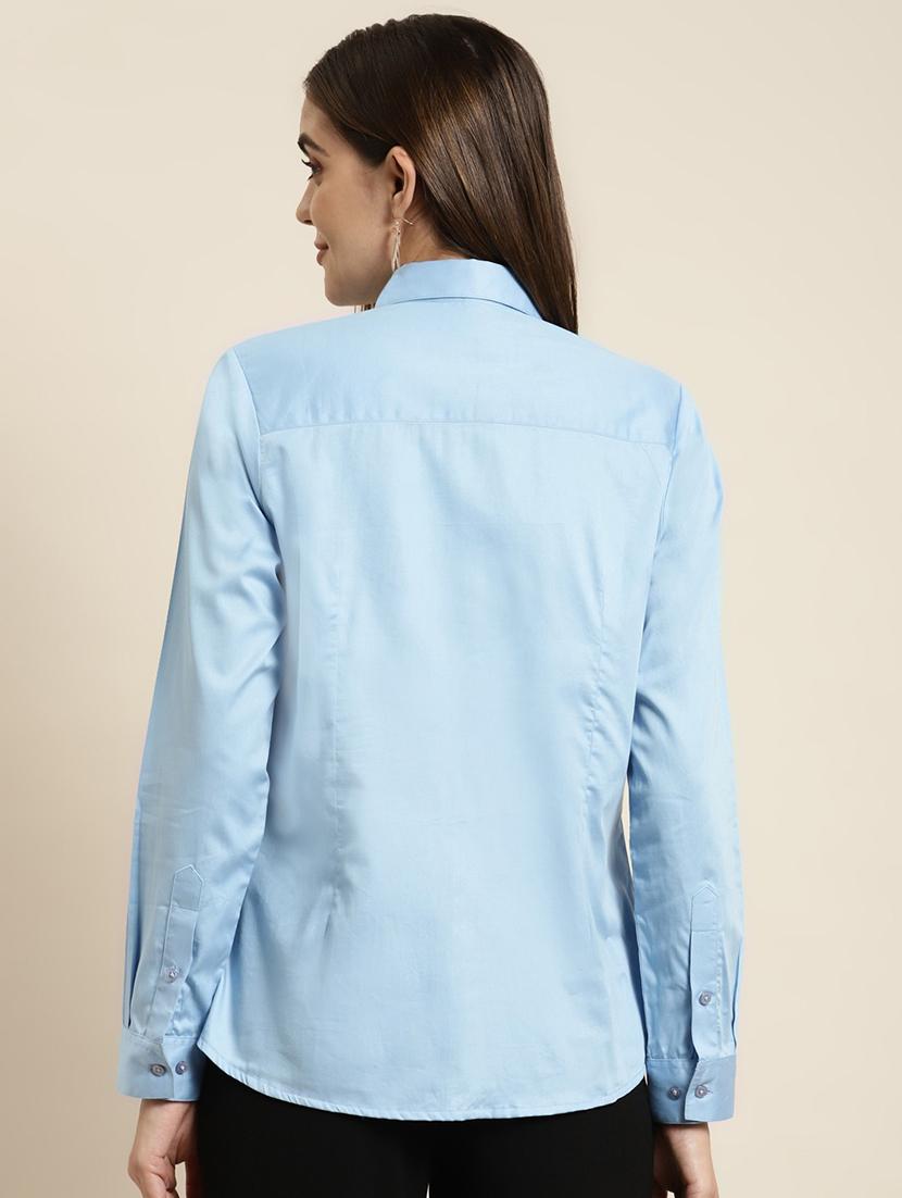 men solid collared long sleeve regular fit shirt - 22039375 - Standard Image - 2