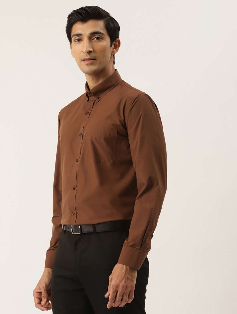 men solid long sleeve regular fit t-shirt