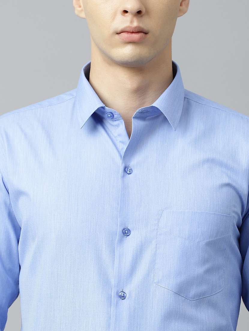 men solid collared long sleeve shirt - 22039389 -  Standard Image - 2