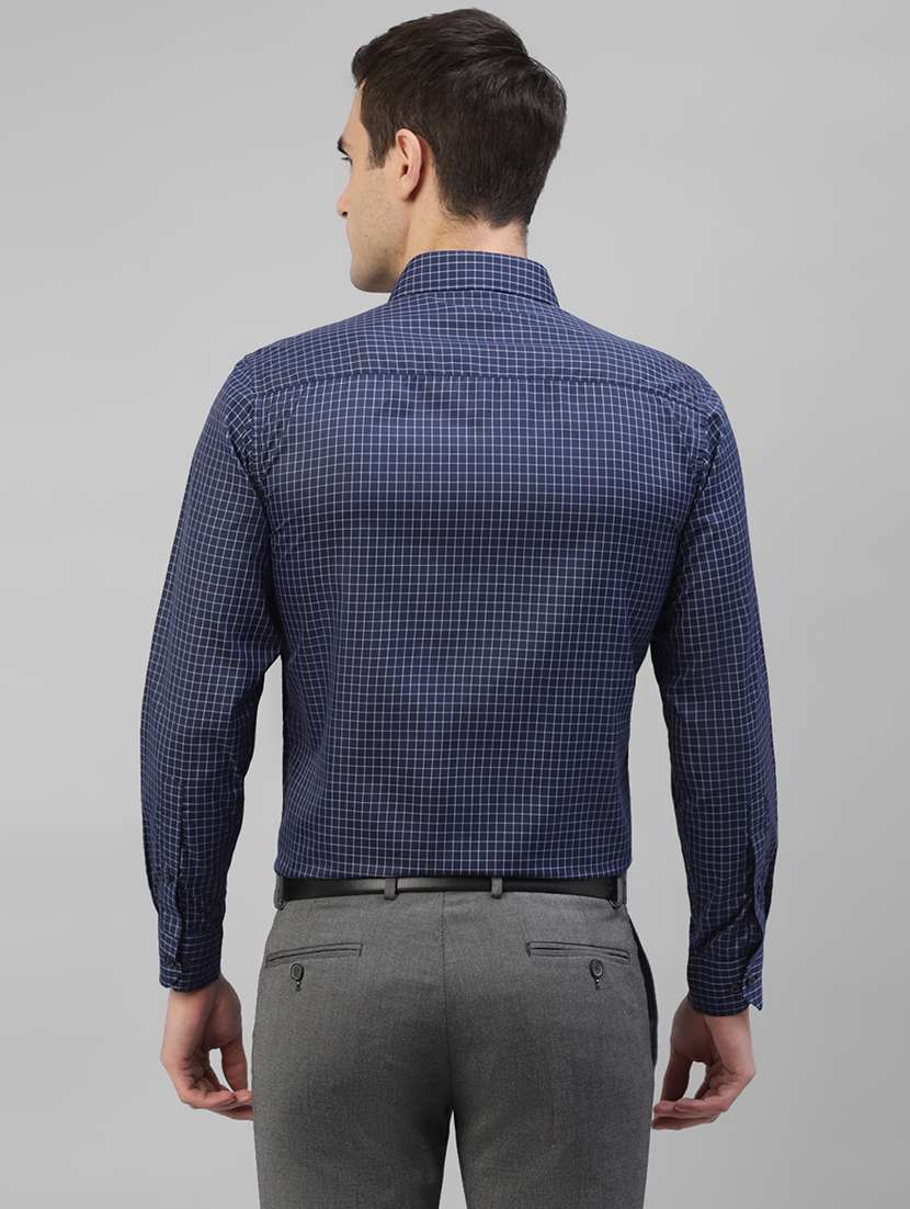 men checkered collared long sleeve shirt - 22039407 -  Standard Image - 2