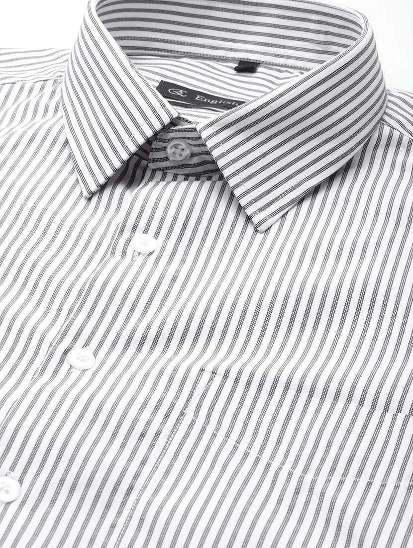 men striped collared long sleeve shirt - 22039412 -  Standard Image - 2