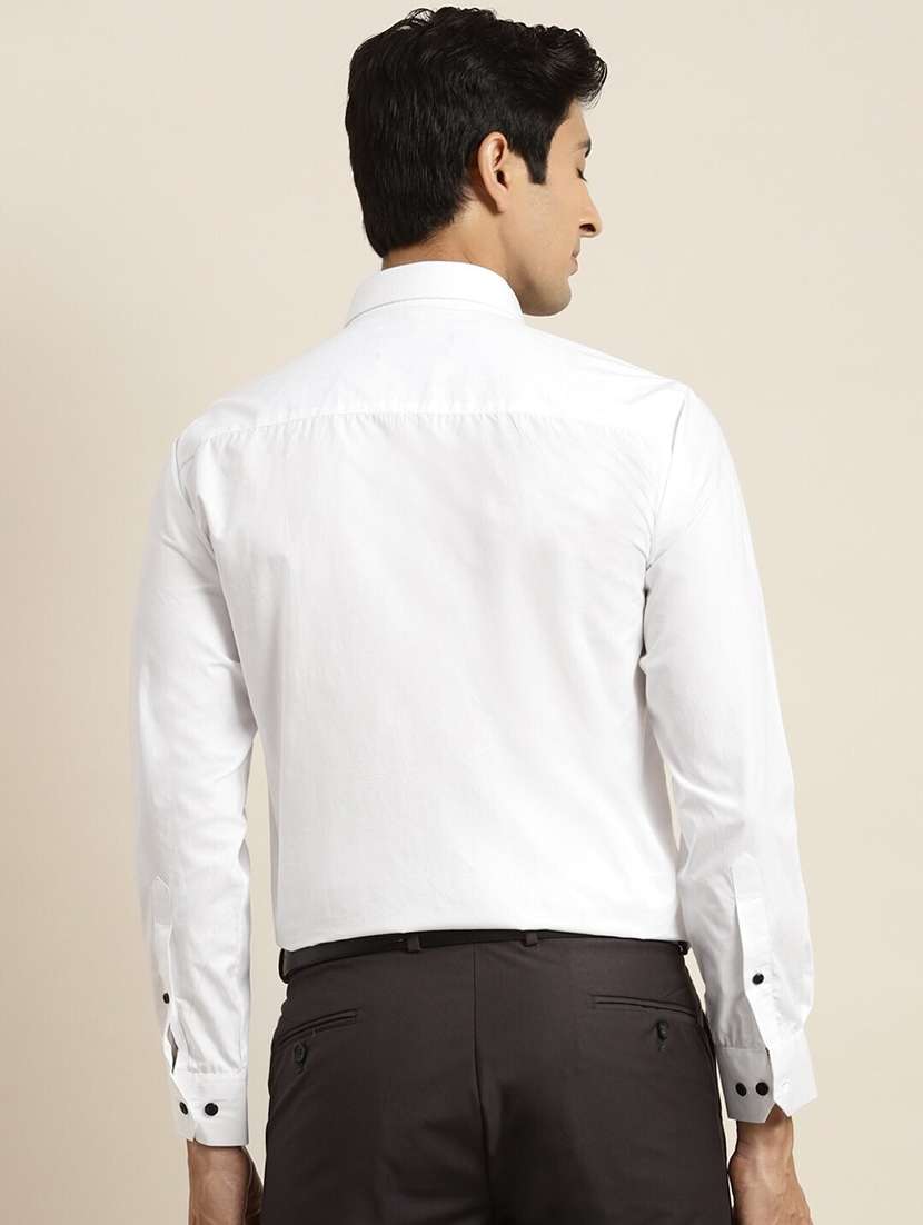 men solid collared long sleeve shirt - 22039435 -  Standard Image - 2