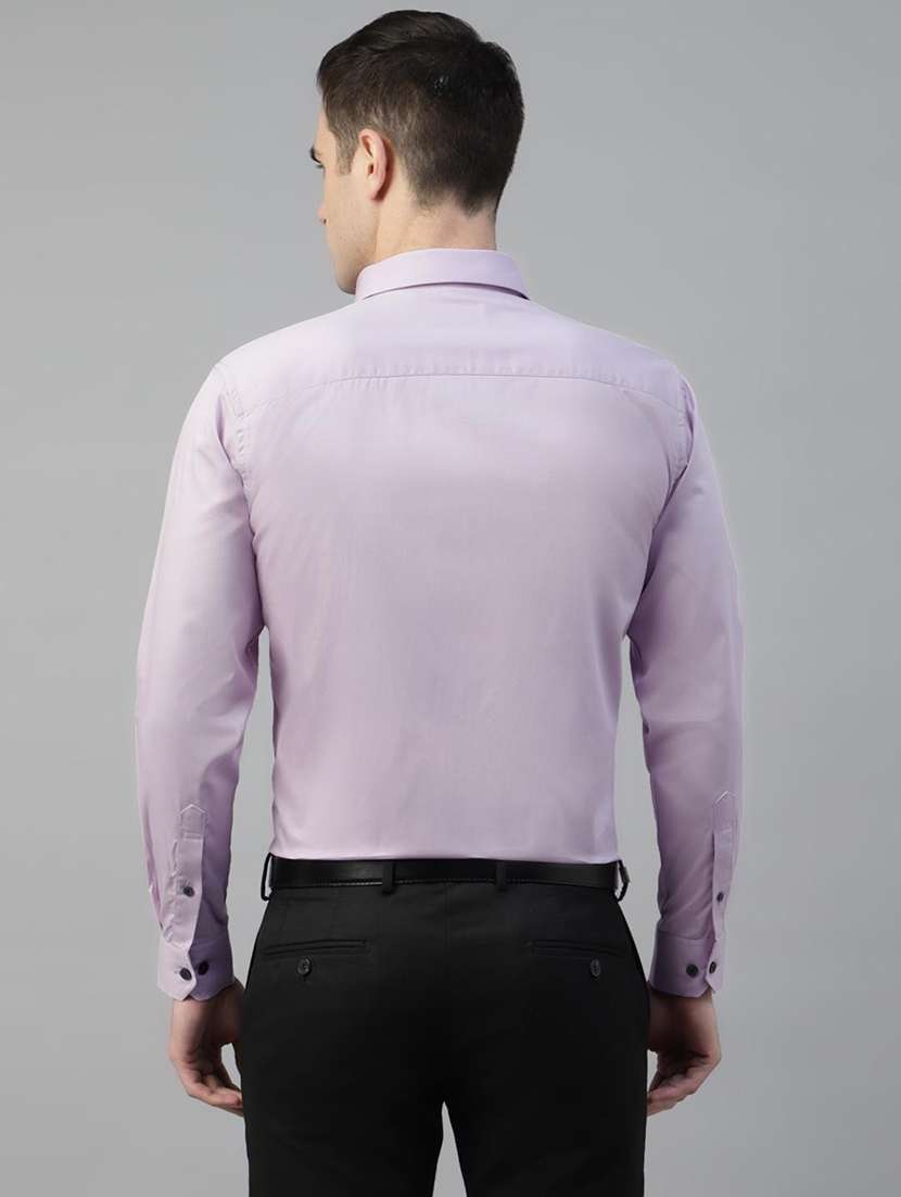 men solid collared long sleeve shirt - 22039437 - Standard Image - 2