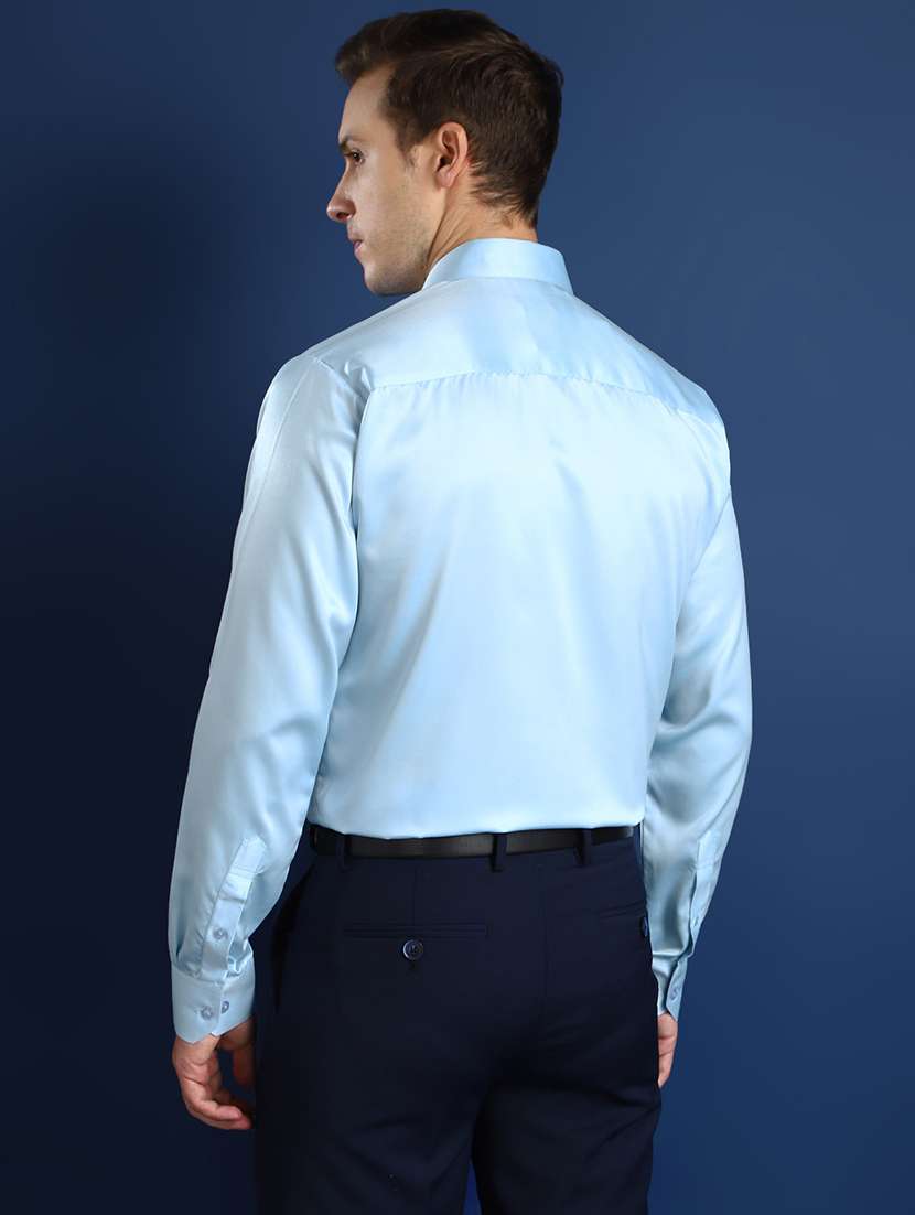 men solid collared long sleeve shirt - 22039439 -  Standard Image - 2