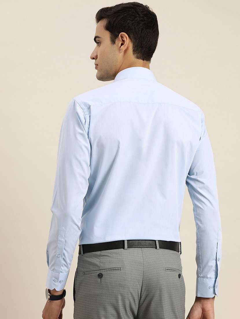 men solid collared long sleeve shirt - 22039442 -  Standard Image - 2