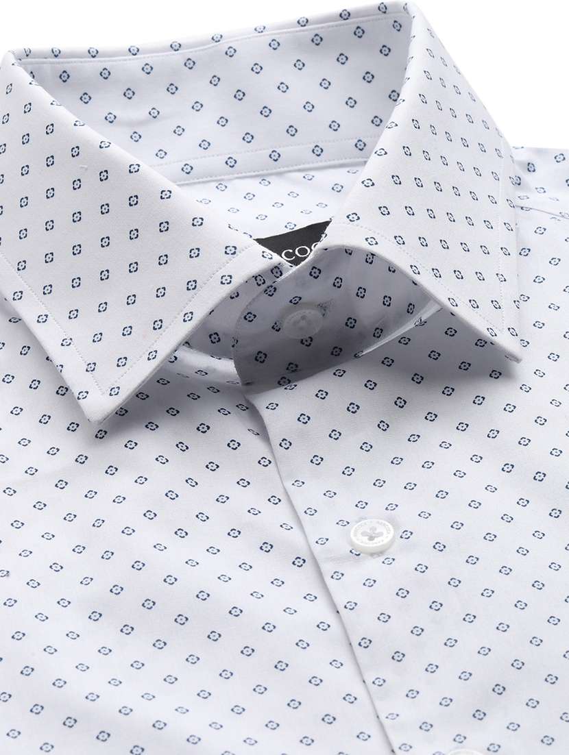 men printed collared long sleeve shirt - 22039456 - Standard Image - 2