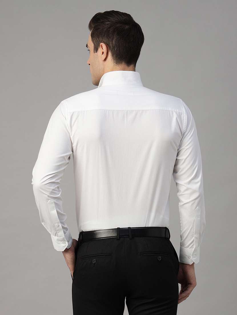 men solid collared long sleeve shirt - 22039472 -  Standard Image - 2