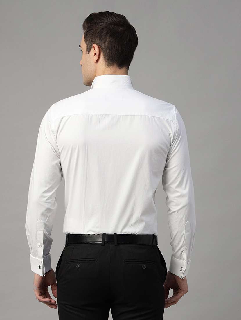 men solid collared long sleeve shirt - 22039473 - Standard Image - 2