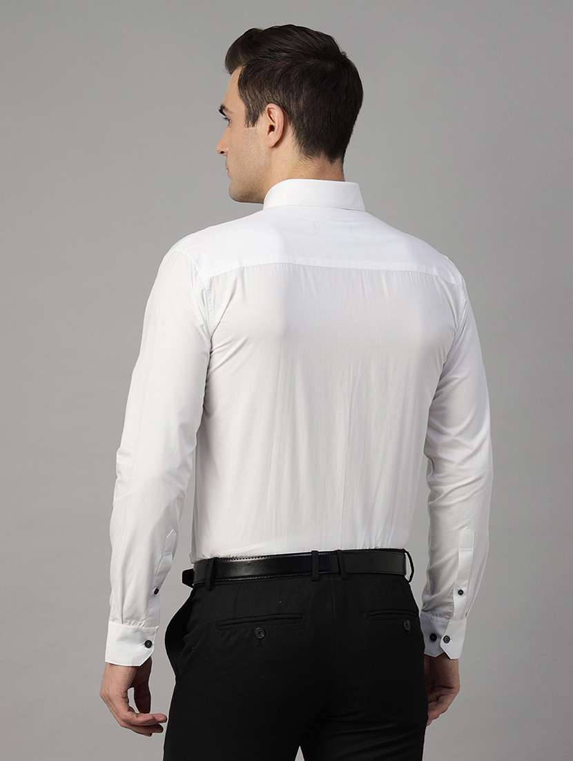 men solid collared long sleeve shirt - 22039474 -  Standard Image - 2