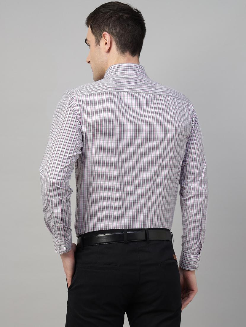 men checkered collared long sleeve shirt - 22039483 - Standard Image - 2