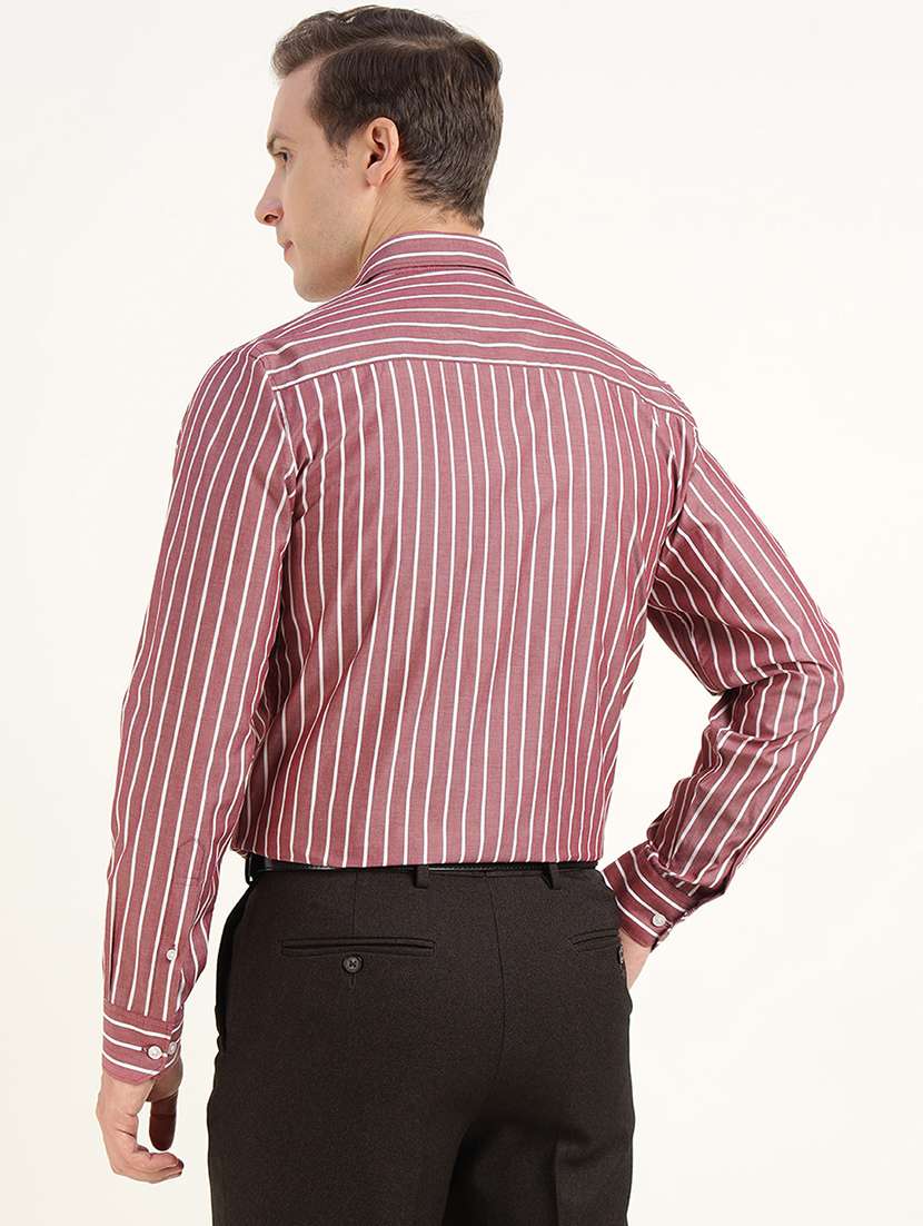 men striped collared long sleeve shirt - 22039495 -  Standard Image - 2