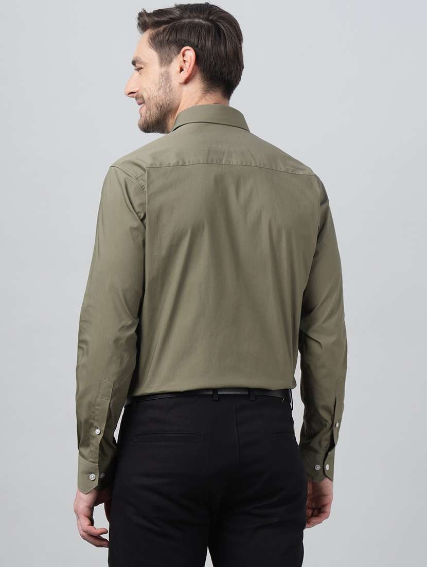 men solid collared long sleeve shirt - 22039542 -  Standard Image - 2
