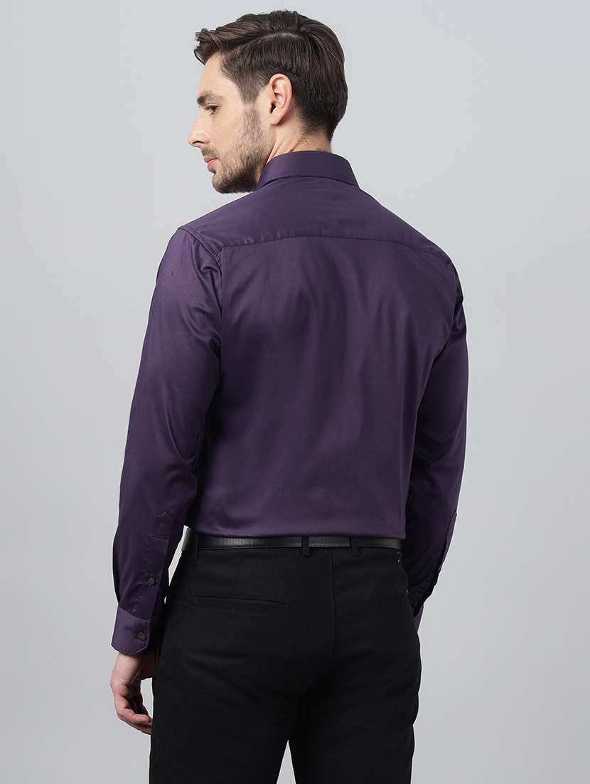 men solid collared long sleeve shirt - 22039546 -  Standard Image - 2
