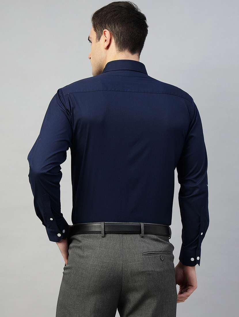 men solid collared long sleeve shirt - 22039550 -  Standard Image - 2