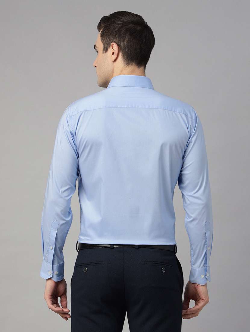men solid collared long sleeve shirt - 22039553 -  Standard Image - 2