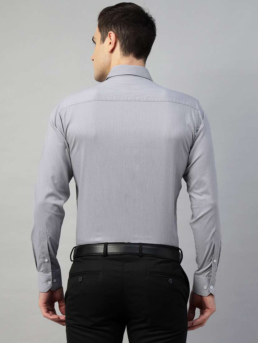 men solid collared long sleeve shirt - 22039579 -  Standard Image - 2