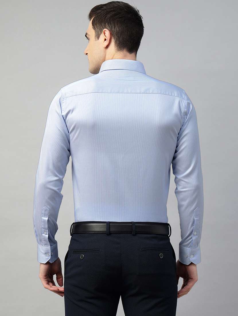 men solid collared long sleeve shirt - 22039594 -  Standard Image - 2