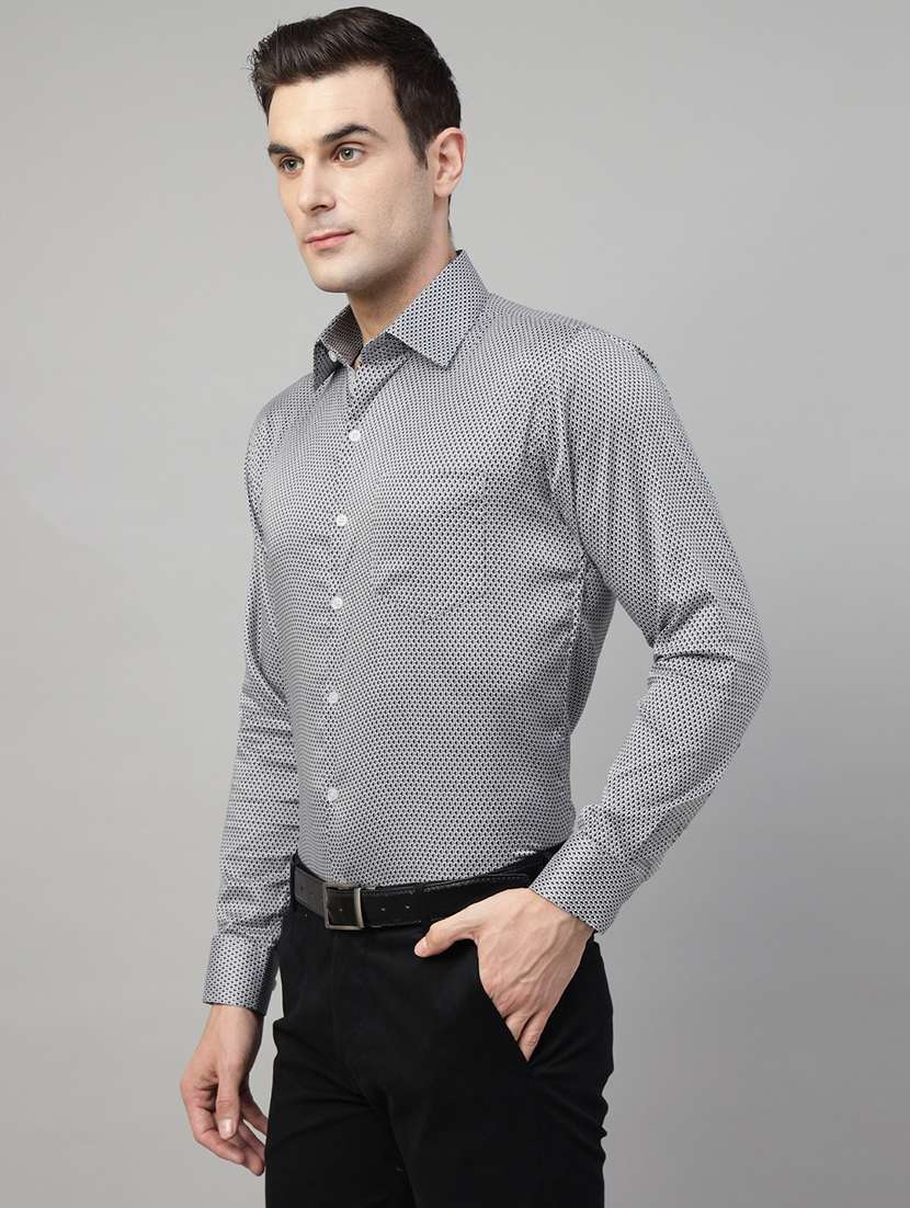 men collared long sleeve regular fit shirt - 22039617 -  Standard Image - 2