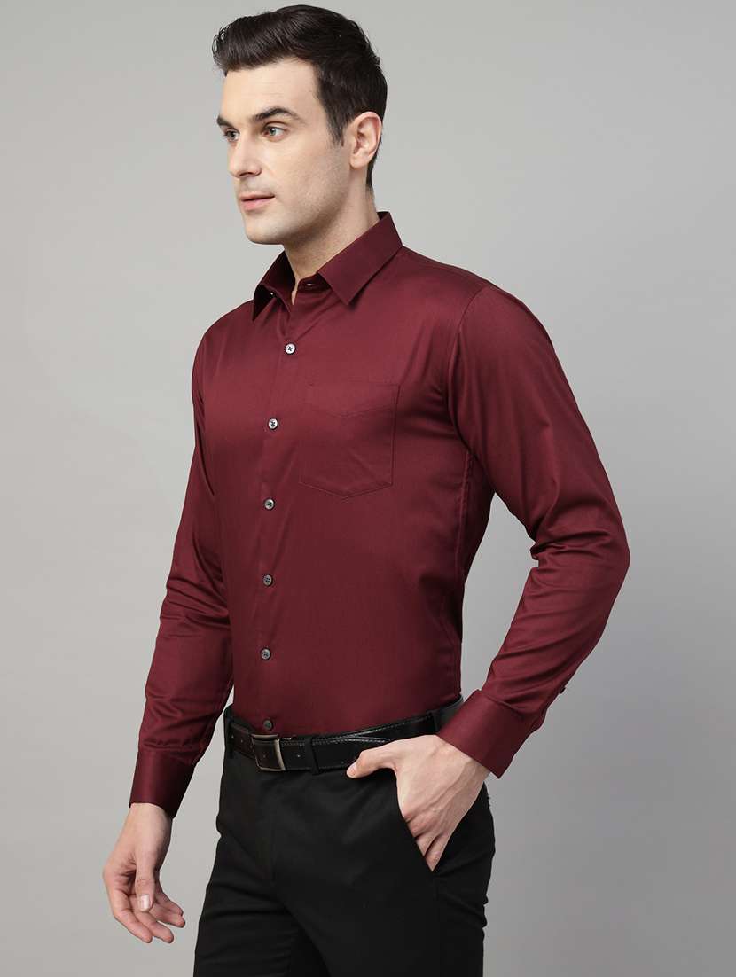 men collared long sleeve regular fit shirt - 22039618 -  Standard Image - 2
