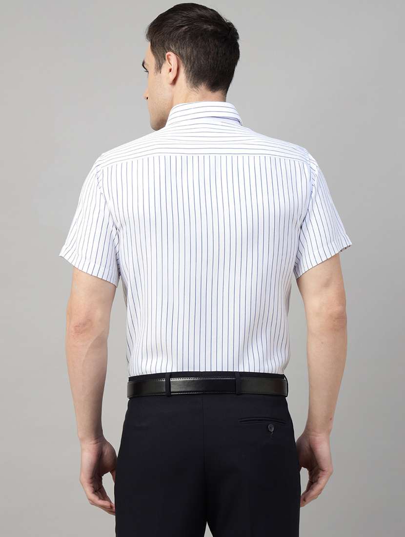 men striped collared long sleeve shirt - 22039623 -  Standard Image - 2